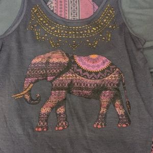 Pink elephant tank top